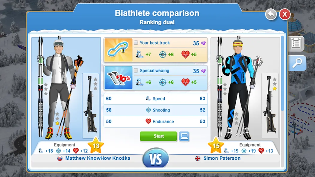 Biathlon Mania (Биатлон Мания) МОД/Взлом [Бесконечные деньги, Монеты и Мега MOD] Screenshot 5