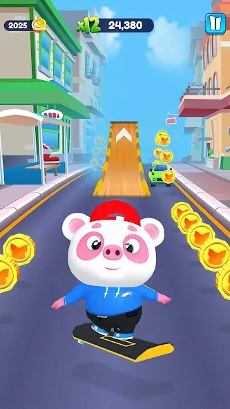 Piggy Panda Run: Fun Game МОД/Взлом [Много денег, Монет и Все открыто] Screenshot 3