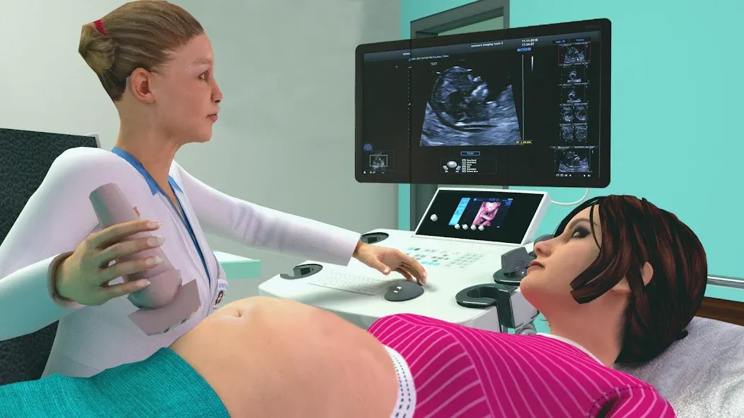 Pregnant Mother Simulator Game (Симулятор беременной мамы) МОД/Взлом [Деньги, Монеты и Меню MOD] Screenshot 1