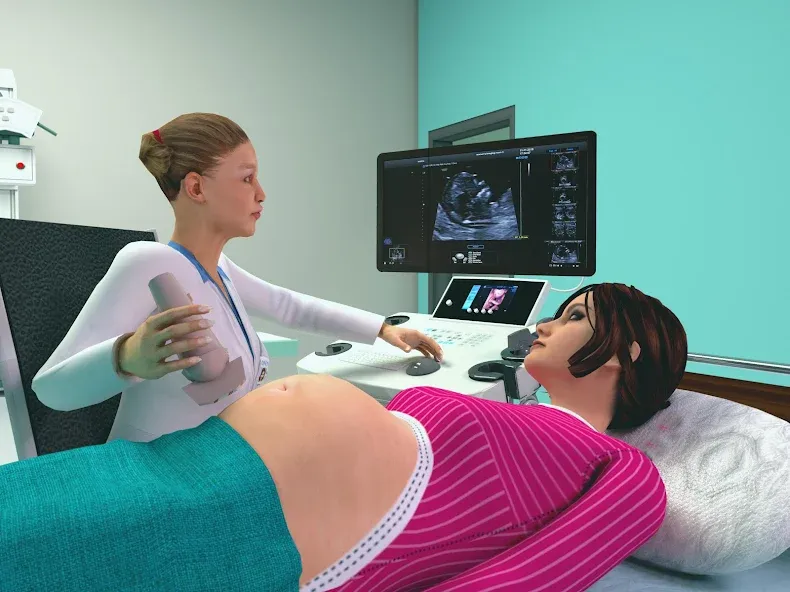 Pregnant Mother Simulator Game (Симулятор беременной мамы) МОД/Взлом [Деньги, Монеты и Меню MOD] Screenshot 5