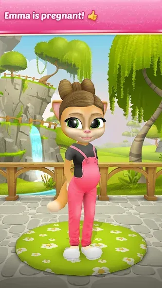 Pregnant Talking Cat Emma МОД/Взлом [Много денег, Монет и Все открыто] Screenshot 1