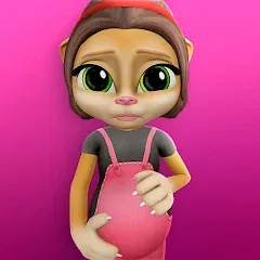 Скачать Взломанная Pregnant Talking Cat Emma на андроид - много денег