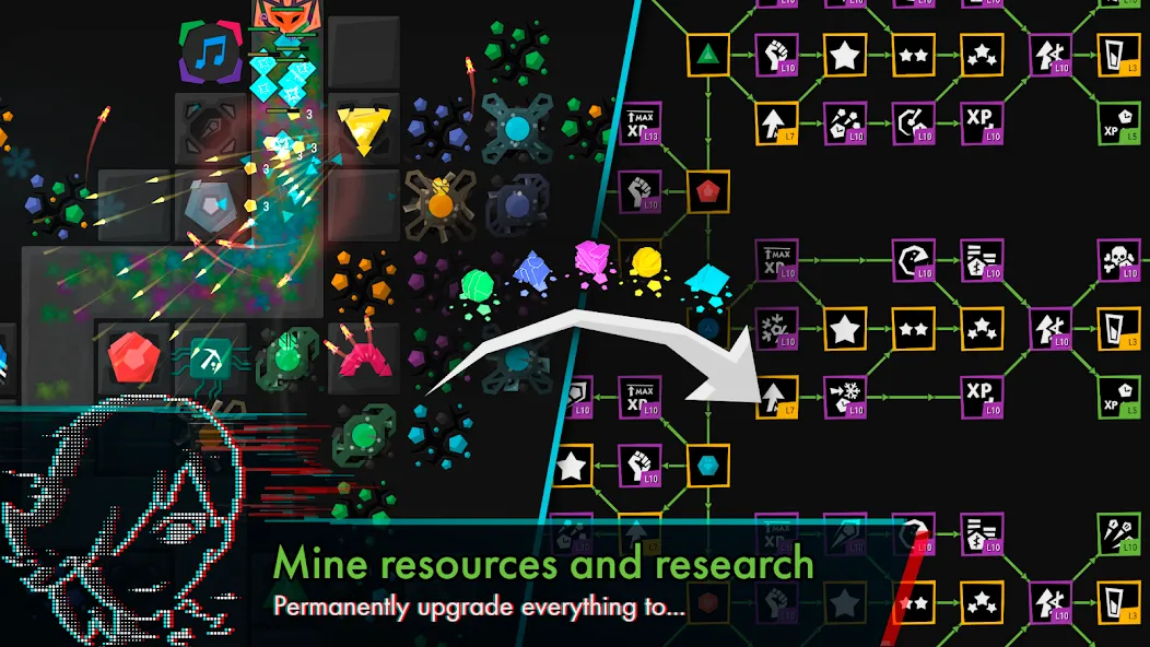 Infinitode 2 - Tower Defense (Инфинитод 2) МОД/Взлом [Деньги, Монеты и Меню MOD] Screenshot 2