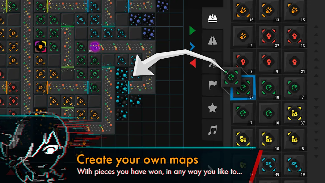 Infinitode 2 - Tower Defense (Инфинитод 2) МОД/Взлом [Деньги, Монеты и Меню MOD] Screenshot 4