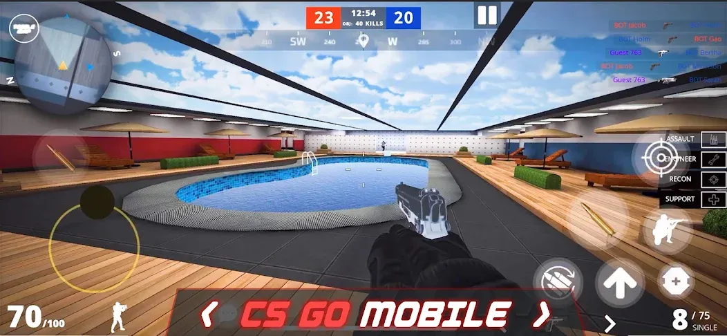 Epic Battle CS:FPS Mobile Game МОД/Взлом [Бесконечные деньги, Монеты и Мега MOD] Screenshot 1