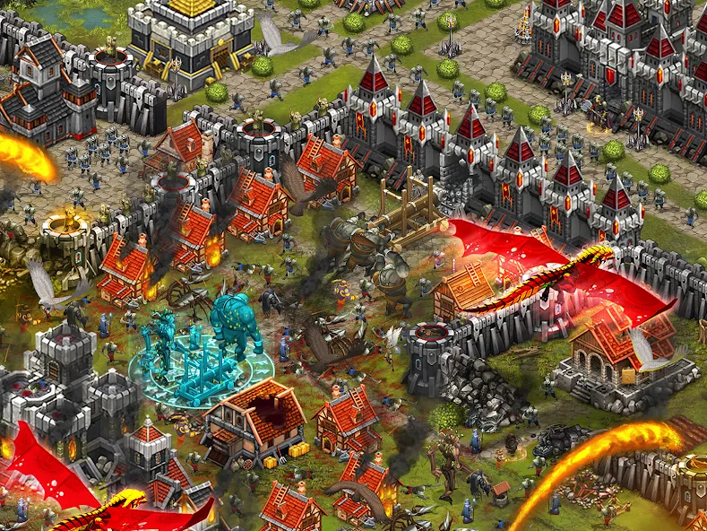 Throne Rush МОД/Взлом [Много денег, Монет и Все открыто] Screenshot 5