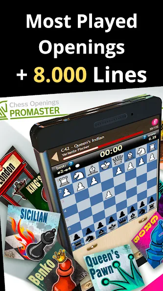 Chess Openings Promaster МОД/Взлом [Все открыто, Дополнительные деньги и Меню MOD] Screenshot 4