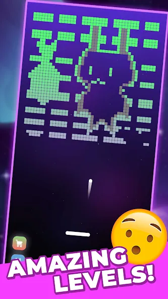 Bricks King (Брикс Кинг) МОД/Взлом [Меню, Бесконечные монеты и Открытые уровни] Screenshot 1