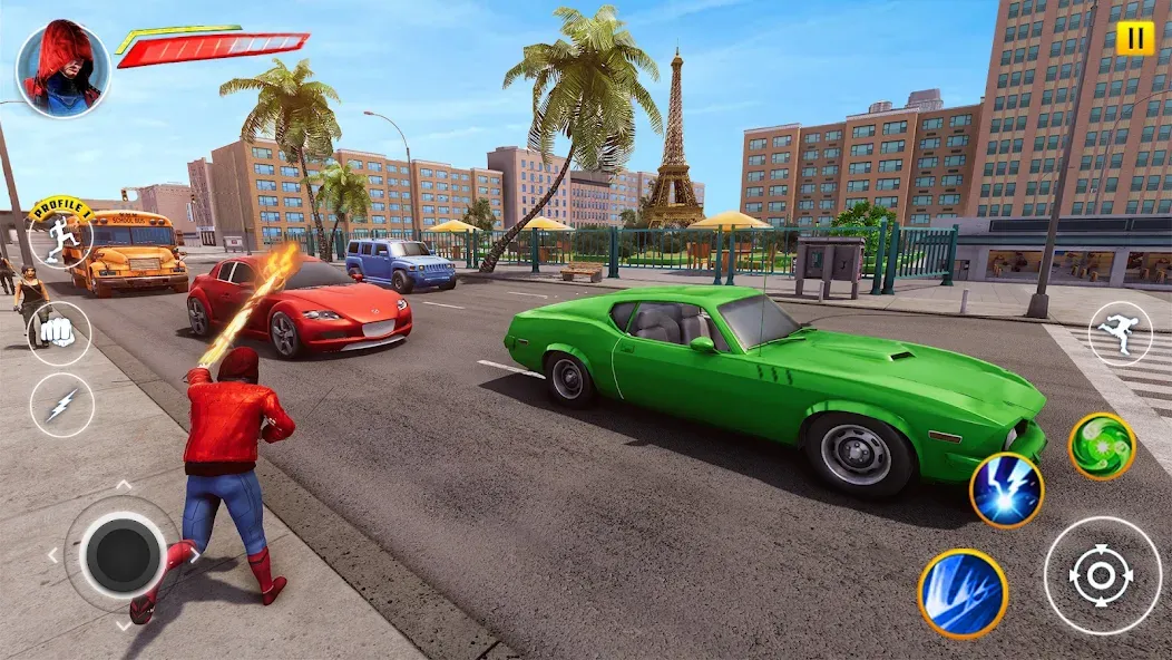 Incredible Flying SuperHero 3D (Инкредибл Флайинг СуперГерой 3D) МОД/Взлом [Меню, Бесконечные монеты и Открытые уровни] Screenshot 2