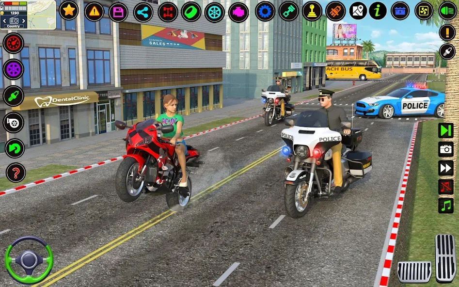 City Police Car Driving Games МОД/Взлом [Меню, Бесконечные монеты и Открытые уровни] Screenshot 3