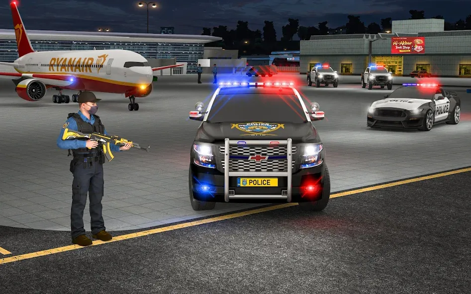 City Police Car Driving Games МОД/Взлом [Меню, Бесконечные монеты и Открытые уровни] Screenshot 4
