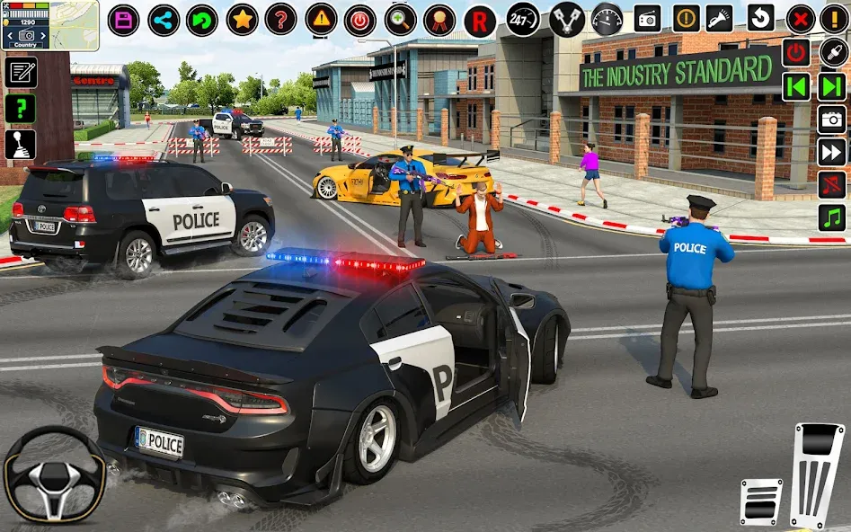 City Police Car Driving Games МОД/Взлом [Меню, Бесконечные монеты и Открытые уровни] Screenshot 5