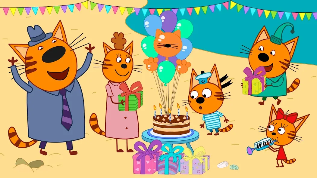 Kid-E-Cats: Kids birthday МОД/Взлом [Много монет, Открытые уровни и Мега MOD] Screenshot 5