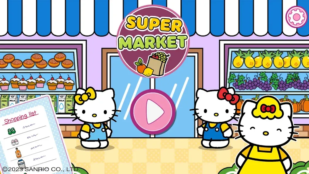 Hello Kitty: Kids Supermarket (Хеллоу Китти) МОД/Взлом [Все открыто, Дополнительные деньги и Меню MOD] Screenshot 1