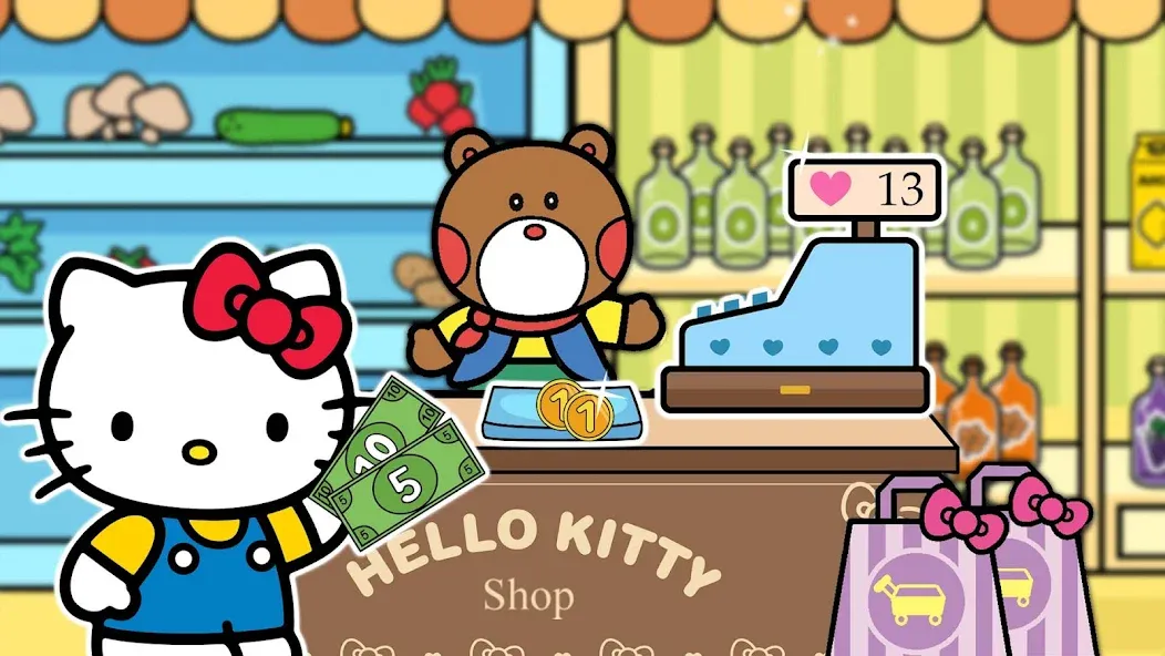 Hello Kitty: Kids Supermarket (Хеллоу Китти) МОД/Взлом [Все открыто, Дополнительные деньги и Меню MOD] Screenshot 3