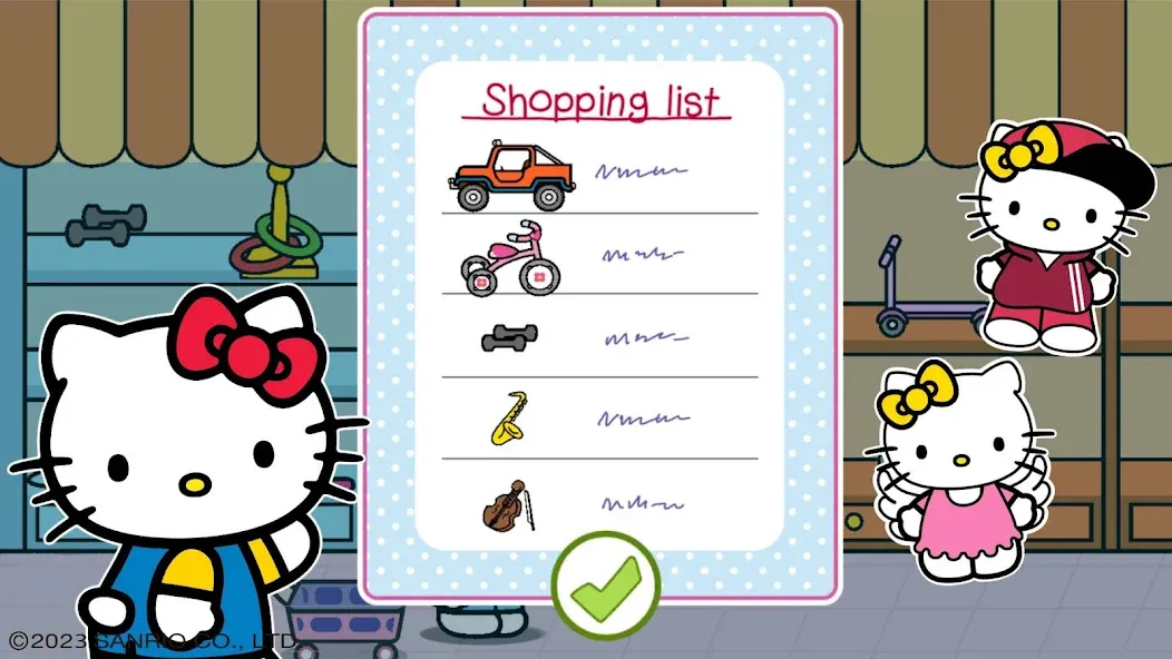 Hello Kitty: Kids Supermarket (Хеллоу Китти) МОД/Взлом [Все открыто, Дополнительные деньги и Меню MOD] Screenshot 4