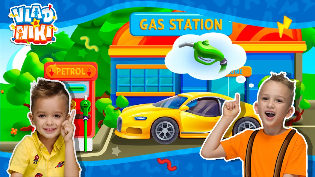 Vlad and Niki: Car Service МОД/Взлом [Меню, Бесконечные монеты и Открытые уровни] Screenshot 3