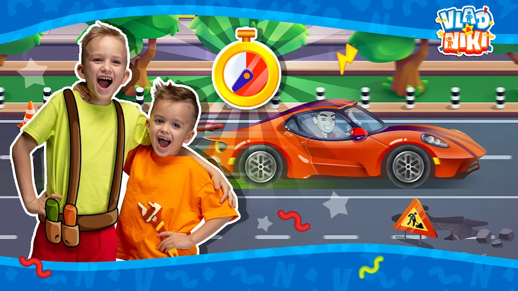 Vlad and Niki: Car Service МОД/Взлом [Меню, Бесконечные монеты и Открытые уровни] Screenshot 4