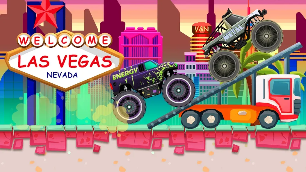 Monster Truck Vlad & Niki МОД/Взлом [Все открыто, Дополнительные деньги и Меню MOD] Screenshot 5