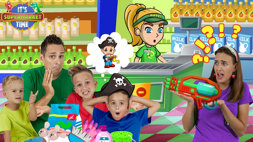 Vlad & Niki Supermarket game МОД/Взлом [Много денег, Монет и Все открыто] Screenshot 4