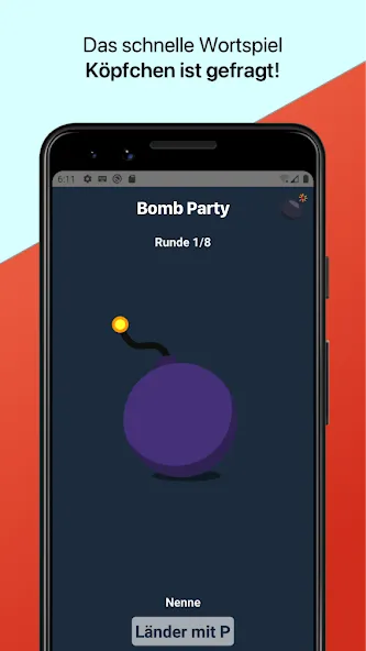 Bomb Party: Das Bombenspiel! (Бомб Пати) МОД/Взлом [Много монет, Открытые уровни и Мега MOD] Screenshot 2