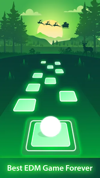 Magic Ball Tiles Hop Music Run (Меджик Бол Тайлз Хоп Мьюзик Ран) МОД/Взлом [Много монет, Открытые уровни и Мега MOD] Screenshot 1