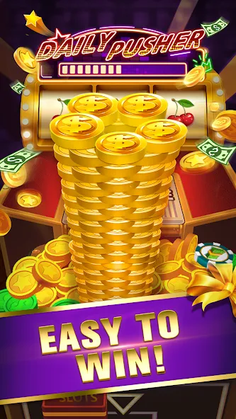 Daily Pusher Slots 777 (Дейли Пушер Слотс 777) МОД/Взлом [Деньги, Монеты и Меню MOD] Screenshot 1