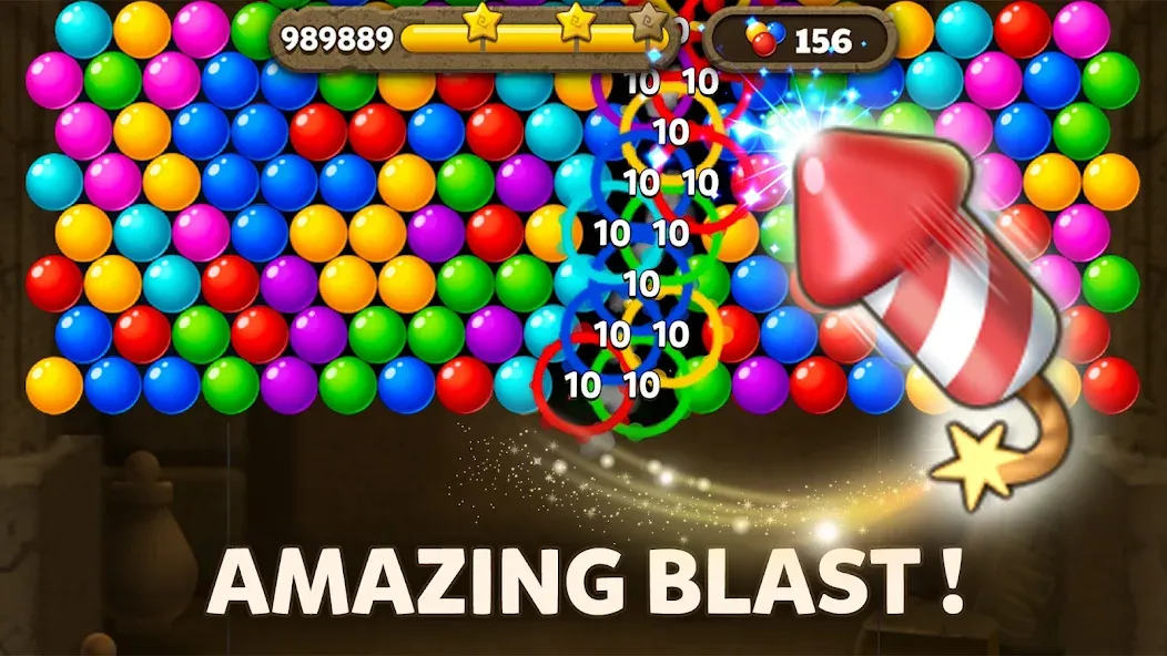 Bubble Pop Origin! Puzzle Game МОД/Взлом [Меню, Бесконечные монеты и Открытые уровни] Screenshot 3