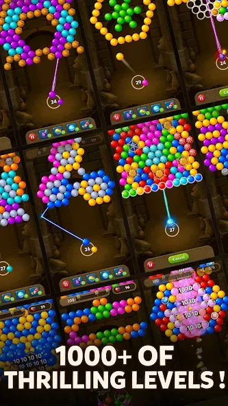 Bubble Pop Origin! Puzzle Game МОД/Взлом [Меню, Бесконечные монеты и Открытые уровни] Screenshot 4