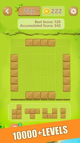 Puzzle Green Blocks (Пазл Зеленые Блоки) МОД/Взлом [Меню, Бесконечные монеты и Открытые уровни] Screenshot 2