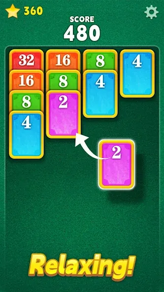 Merge Card Puzzle МОД/Взлом [Все открыто, Дополнительные деньги и Меню MOD] Screenshot 1