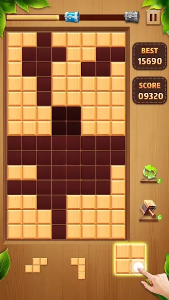 Wood Block Classic (Вуд Блок Классик) МОД/Взлом [Бесконечные деньги, Монеты и Мега MOD] Screenshot 3