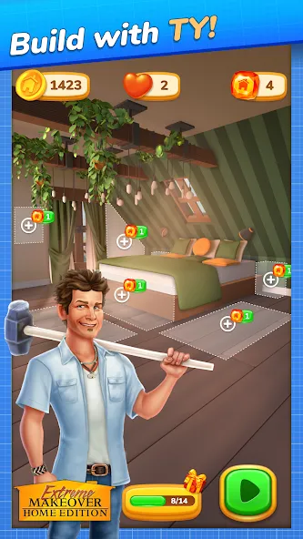 Extreme Makeover: Home Edition (Экстриммакеовер) МОД/Взлом [Деньги, Монеты и Меню MOD] Screenshot 5