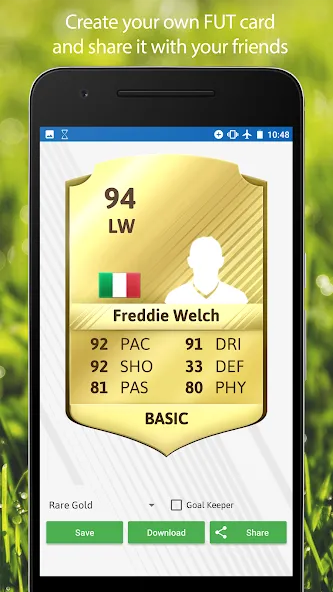 FUT Card Creator 23 (ФУТ Кард Криэйтор 23) МОД/Взлом [Все открыто, Дополнительные деньги и Меню MOD] Screenshot 1