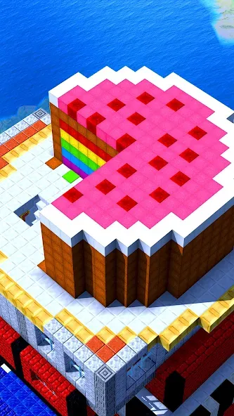 Tower Craft - Block Building (Тауэр Крафт) МОД/Взлом [Много денег, Монет и Все открыто] Screenshot 1