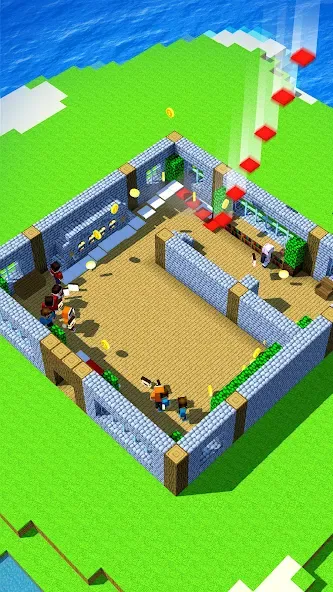 Tower Craft - Block Building (Тауэр Крафт) МОД/Взлом [Много денег, Монет и Все открыто] Screenshot 4