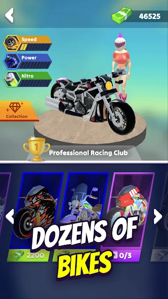 Wild Wheels: Bike Racing (Уайлд Вилз) МОД/Взлом [Деньги, Монеты и Меню MOD] Screenshot 4