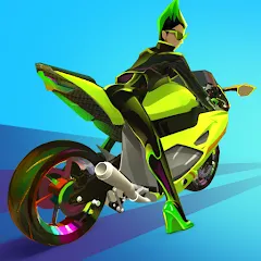 Скачать Wild Wheels: Bike Racing взлом на много денег и всё разблокировано бесплатно