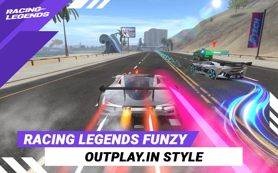 Racing Legends Funzy (Расинг Легендс Фанзи) МОД/Взлом [Много монет, Открытые уровни и Мега MOD] Screenshot 1