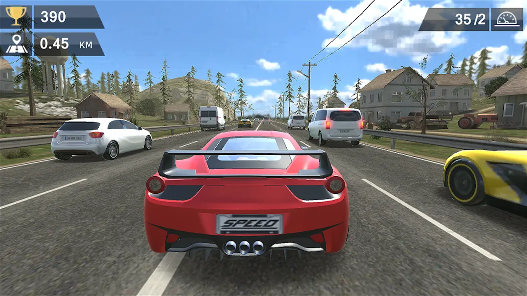 Racing Traffic Car Speed МОД/Взлом [Много монет, Открытые уровни и Мега MOD] Screenshot 5
