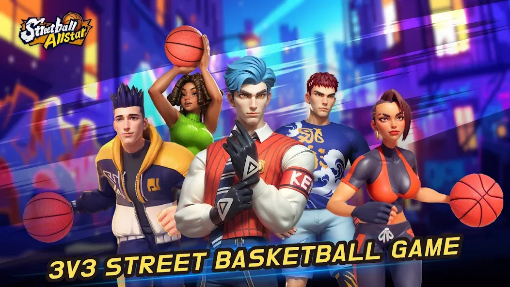 Streetball Allstar (тритбол Оллстар) МОД/Взлом [Бесконечные деньги, Монеты и Мега MOD] Screenshot 1