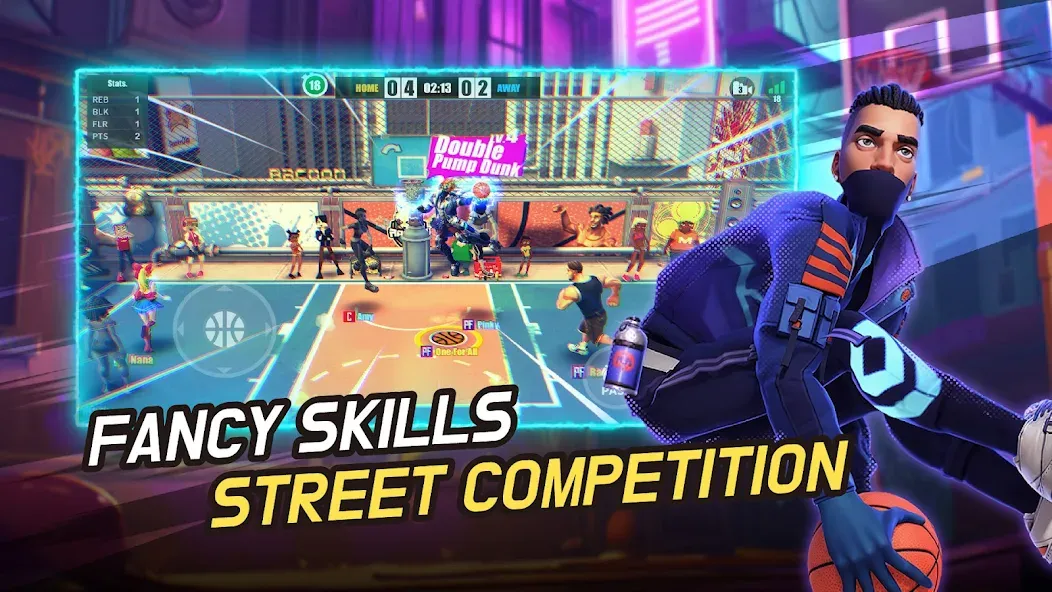 Streetball Allstar (тритбол Оллстар) МОД/Взлом [Бесконечные деньги, Монеты и Мега MOD] Screenshot 3