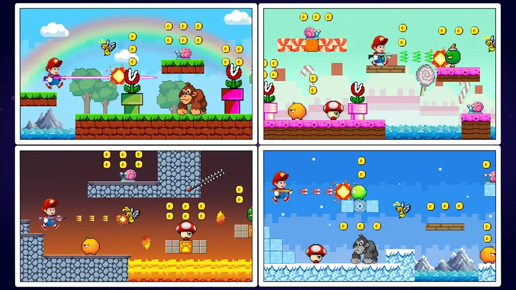 Super Mano : Adventure Jump (упер кэт ган) МОД/Взлом [Все открыто, Дополнительные деньги и Меню MOD] Screenshot 3