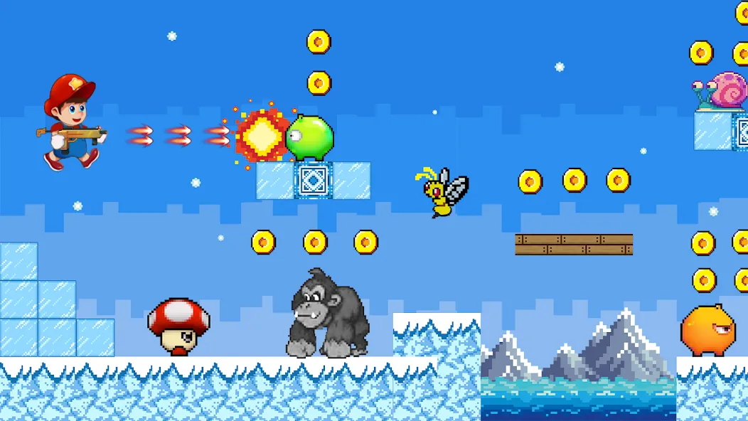 Super Mano : Adventure Jump (упер кэт ган) МОД/Взлом [Все открыто, Дополнительные деньги и Меню MOD] Screenshot 5