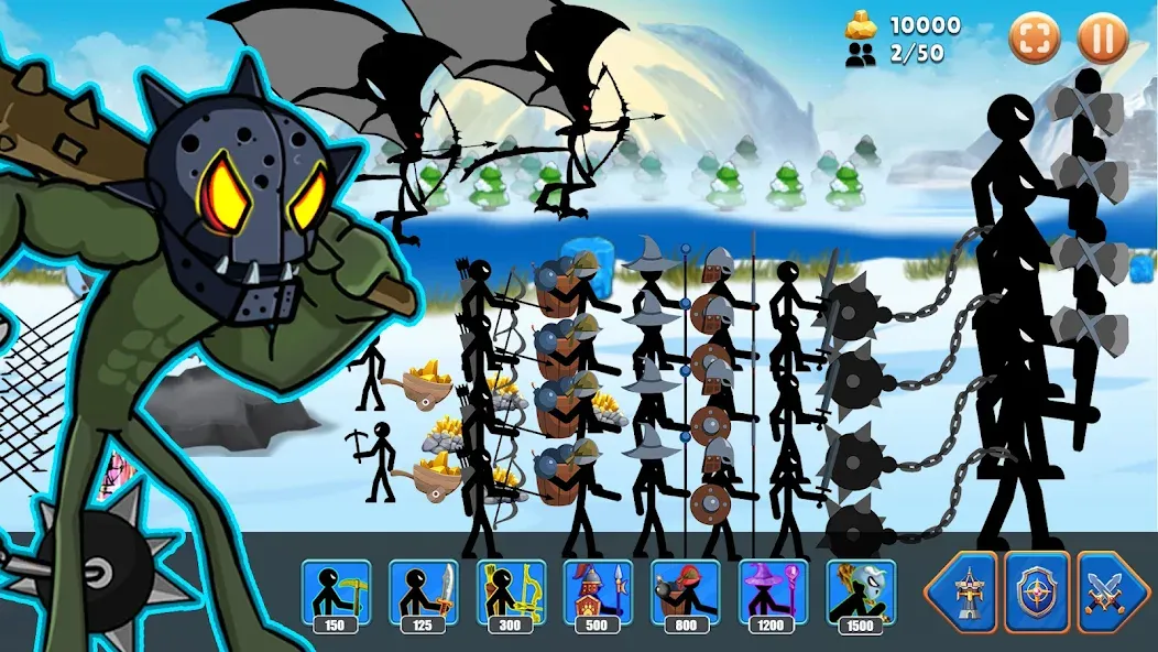 Stick Battle : War of Stick (Стикман вар) МОД/Взлом [Много денег, Монет и Все открыто] Screenshot 3