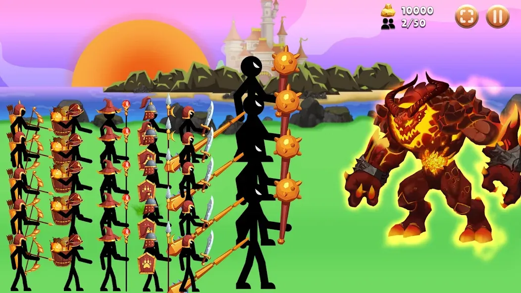 Stick Battle : War of Stick (Стикман вар) МОД/Взлом [Много денег, Монет и Все открыто] Screenshot 4