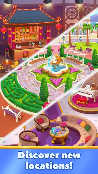Emily's Hotel Solitaire МОД/Взлом [Много денег, Монет и Все открыто] Screenshot 2