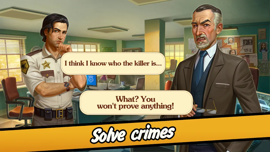 Solitaire Crime Stories МОД/Взлом [Все открыто, Дополнительные деньги и Меню MOD] Screenshot 4
