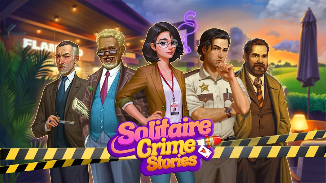 Solitaire Crime Stories МОД/Взлом [Все открыто, Дополнительные деньги и Меню MOD] Screenshot 5