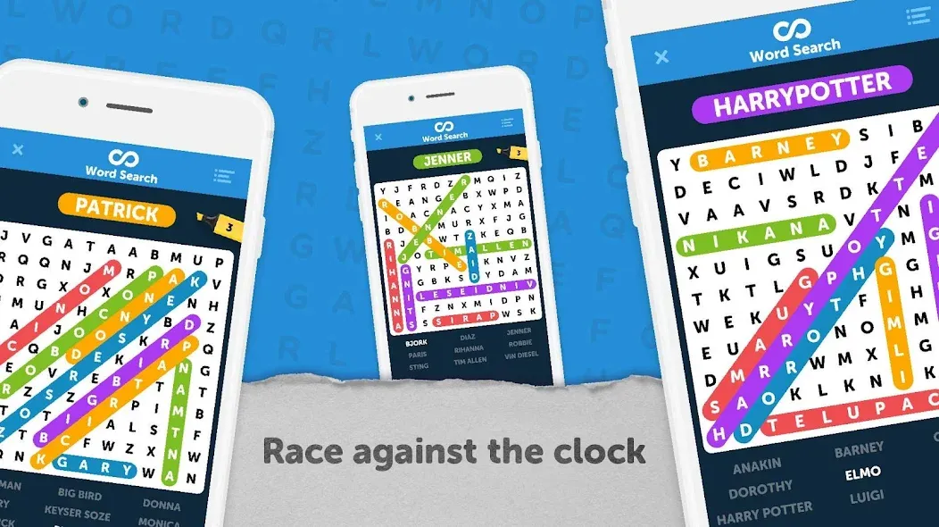 Infinite Word Search Puzzles (Инфинити ворд срч пазлы) МОД/Взлом [Меню, Бесконечные монеты и Открытые уровни] Screenshot 5